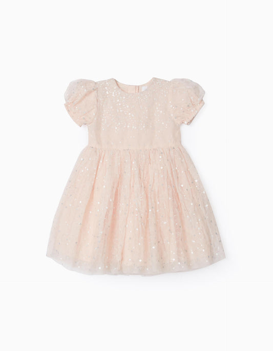 Baby Girl Light Pink Voluminous Tulle Dress