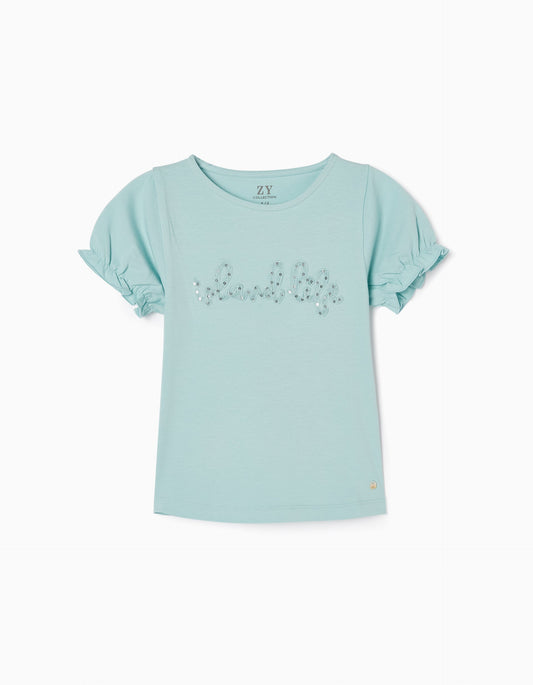 Zippy Cotton T-Shirt For Girls 'Island Life'