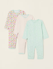 Zippy Baby Girls 'Bunny' 3 Sleepsuits