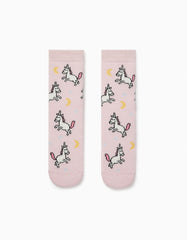 Zippy Girls Light Pink Non-Slip Night Socks