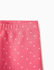 Zippy Baby Girls Cotton Joggers With Polka Dots