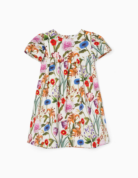 Zippy Cotton Floral Dress For Baby Girls