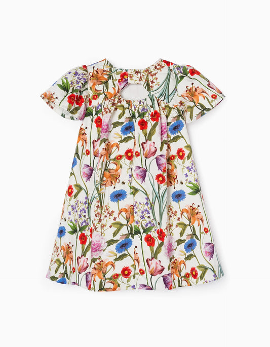 Zippy Cotton Floral Dress For Baby Girls