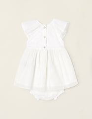 Zippy Tulle Dress + Bloomers Set For Newborn Baby Girls