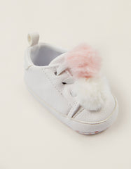 Zippy Newborn Baby Girls Trainers With Pompoms