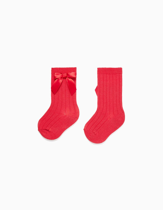 Zippy Baby Girls Knee-High Socks With Satin Bow