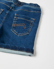 Zippy Denim Short For Baby Boys, Dark Blue