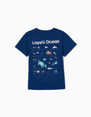 Zippy Cotton T-Shirt For Boys Aquatic Life