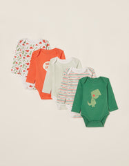 Zippy Baby Boys 'Dinosaur' 5 Pack Bodysuits