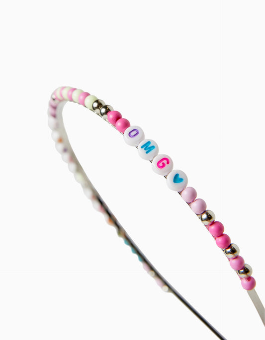 Zippy Girls Omg Beaded Alice Band