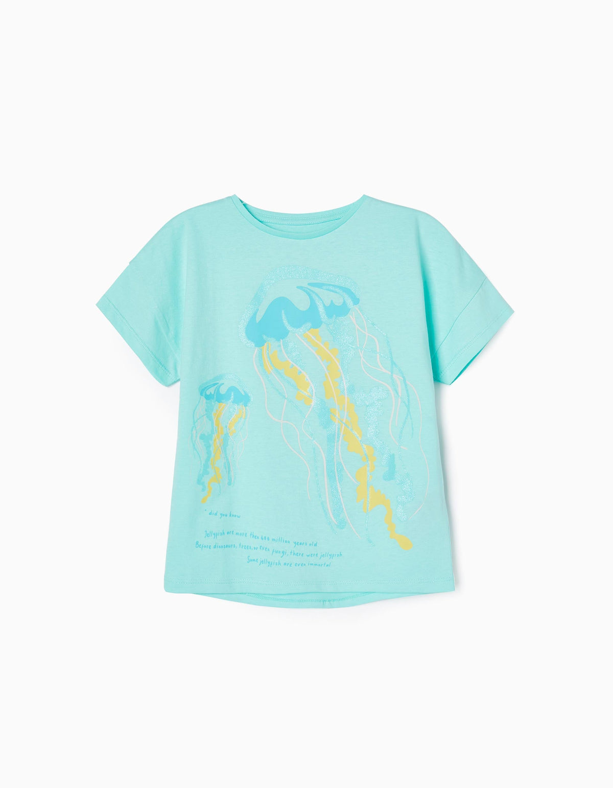 Zippy Cotton T-Shirt For Girls Jellyfish