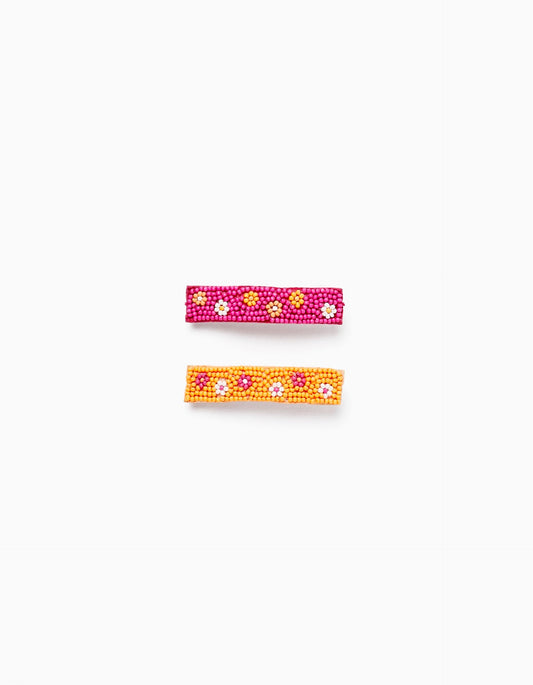 Zippy Pack Of 2 Hair Clips With Beads For Girls