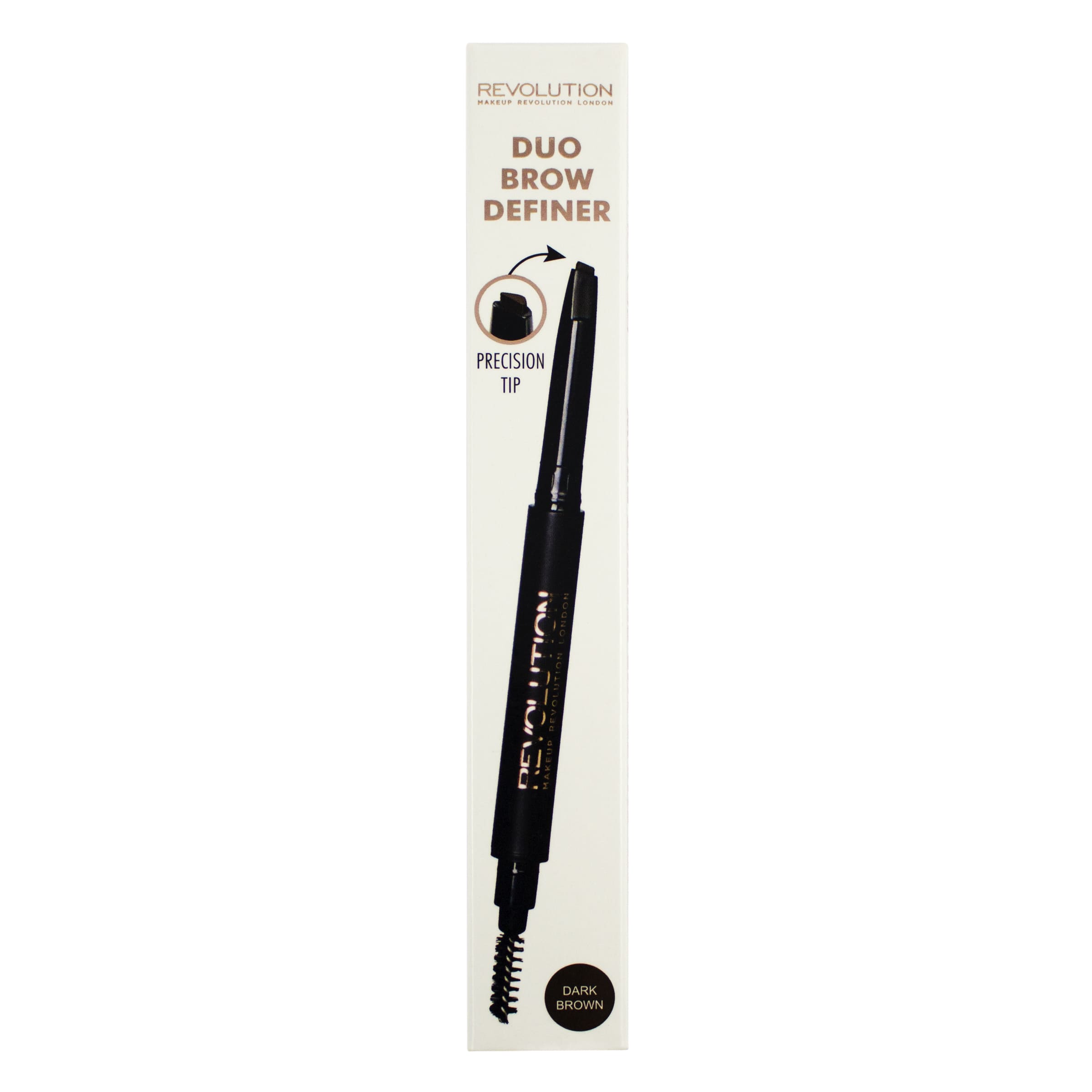 Makeup Revolution Duo Brow Pencil Dark Brown Default Title