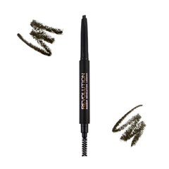 Makeup Revolution Duo Brow Pencil Dark Brown Default Title