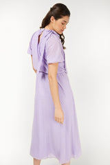 Little Mistress Lilac Midaxi Dress