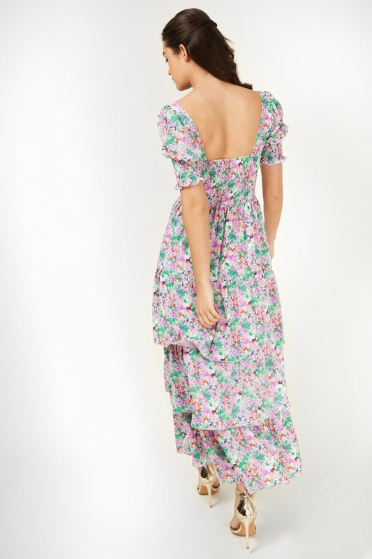 Little Mistress Printed Maxi Dress