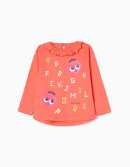 Zippy Baby Girls 'Letters' Long Sleeve Cotton T-Shirt