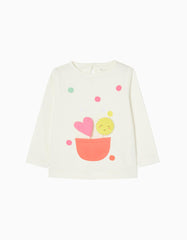 Zippy Baby Girls Sun & Heart Long Sleeve Cotton T-Shirt