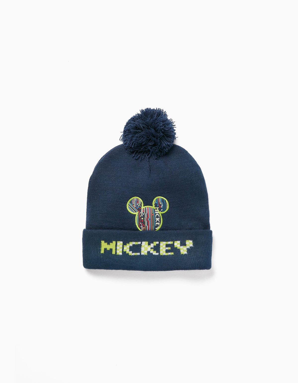 Zippy Beanie With Pom-Pom For Boys 'Mickey', Dark Blue