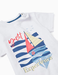 Zippy Cotton T-Shirt For Baby Boys Yacht