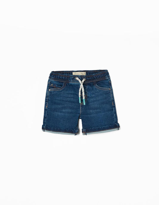 Zippy Denim Short For Baby Boys, Dark Blue