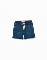 Zippy Denim Short For Baby Boys, Dark Blue