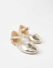 Zippy Girls Ballet Pumps With Glitter