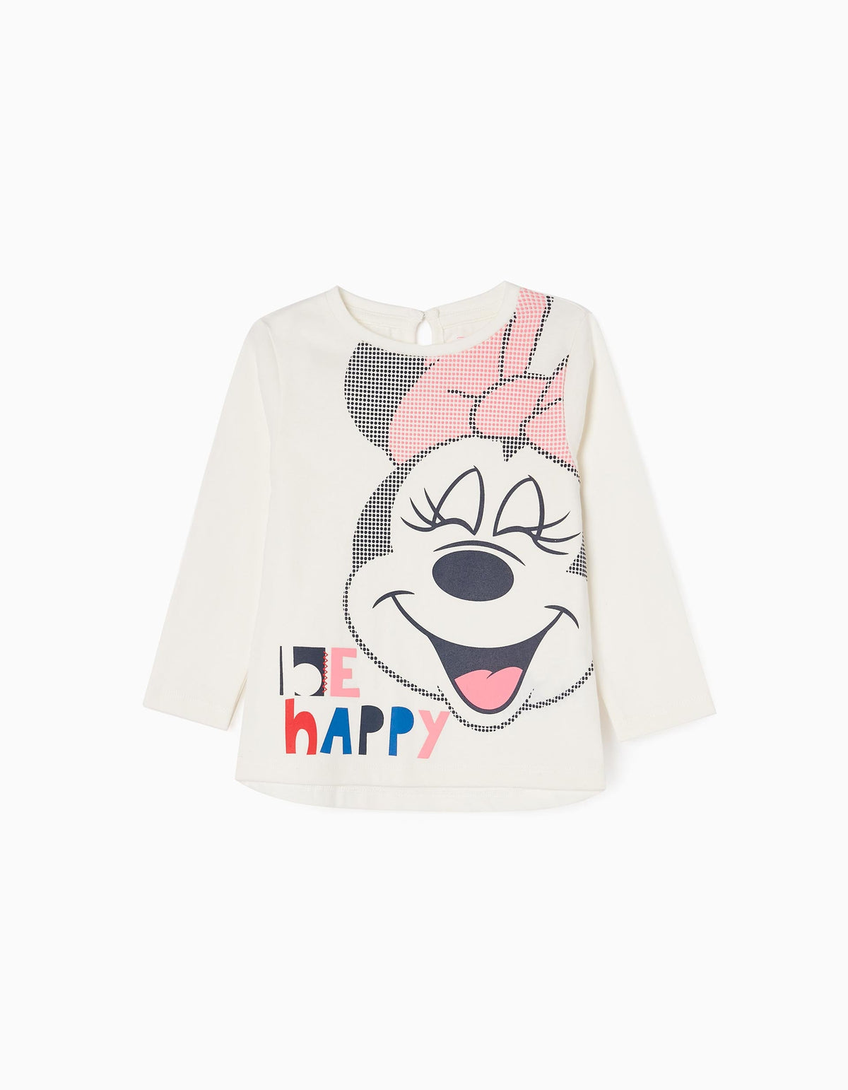 Zippy Baby Girls 'Happy Minnie' Long Sleeve T-Shirt In Cotton