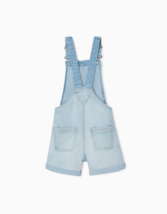 Zippy Girls Denim Overalls For Girls Blue