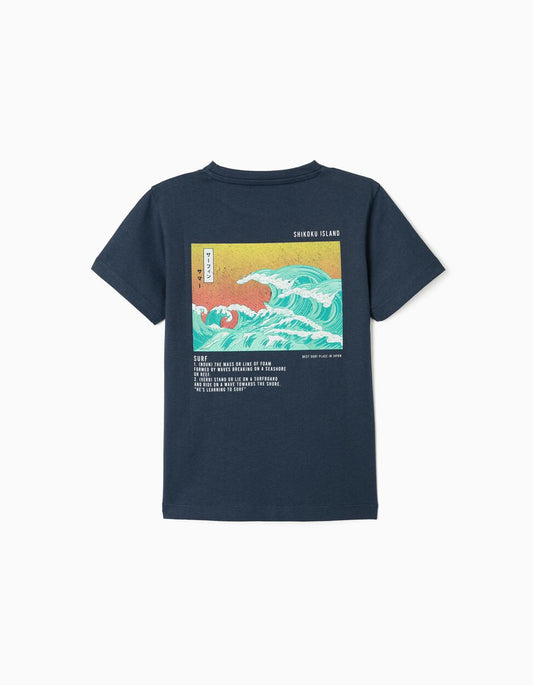 Zippy T-Shirt For Boys 'Shikoku Island', Dark Blue