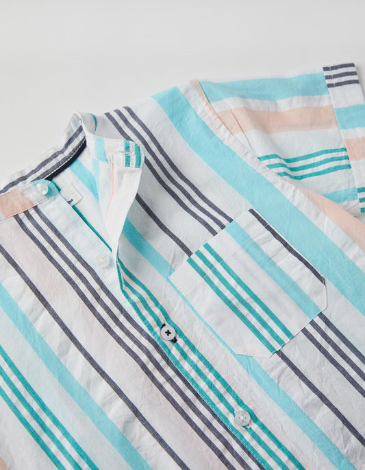 Zippy Boys Short-Sleeved Striped Shirt