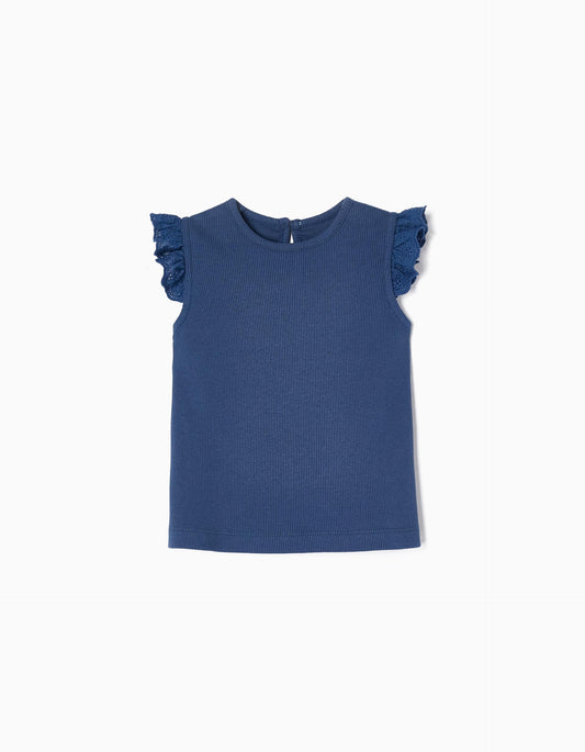 Zippy Cotton Sleeveless T-Shirt For Baby Girls