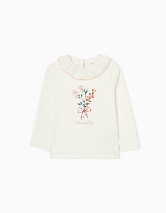 Zippy Girls Nature Long Sleeve Cotton T-Shirt