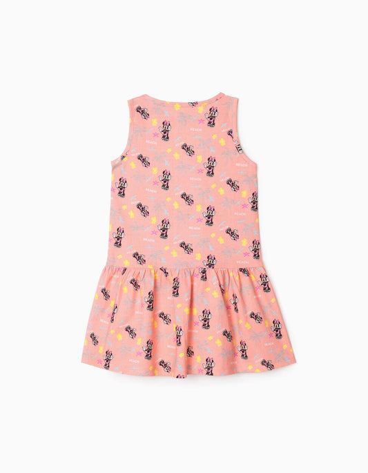 Zippy 2 Sleeveless Dresses For Girls 'Minnie', Coral/Aqua Green