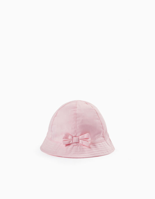 Zippy Twill Hat With Bow For Girls