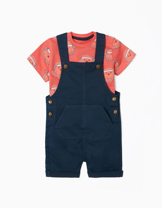 Zippy Baby Boy T-Shirt & Dungaree Set