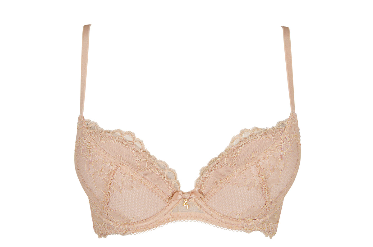 Gossard Superboost Lace Plunge Bra - Nude