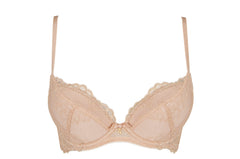 Gossard Superboost Lace Plunge Bra - Nude