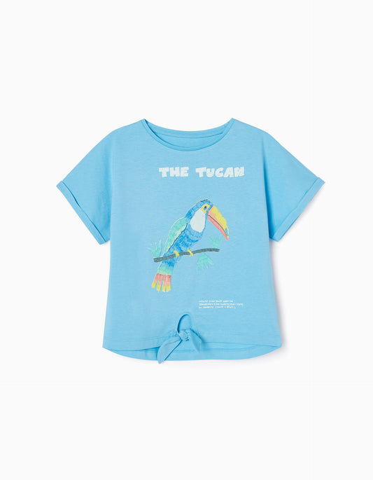 Zippy Cotton T-Shirt For Girls Toucan