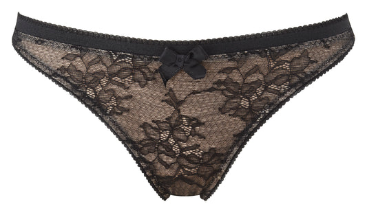 Gossard Retrolution Thong-Black