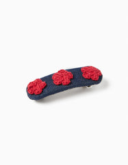 Zippy Girls Blue Denim Fabric Hair Clip