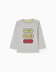 Zippy Baby Boys 'Stop' Long Sleeve T-Shirt