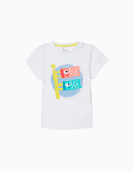 Zippy Baby Boy White Short Sleeve T-Shirt