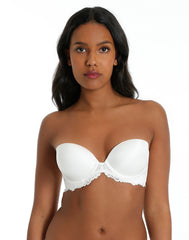 Isla&Evie Padded Lace Trim Bra 32A / White