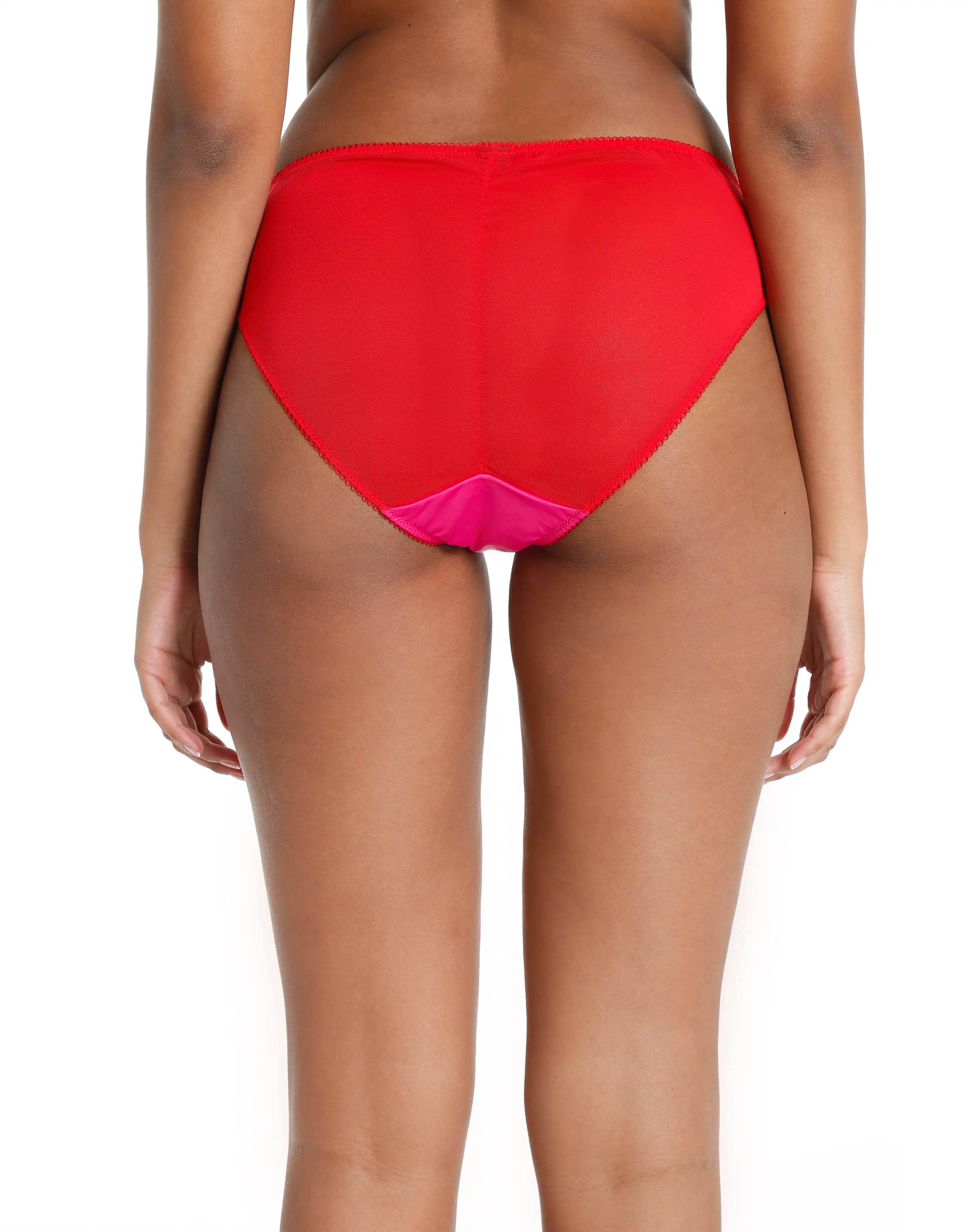 Isla & Evie Coral Pink Bikini Panty XS / Pink