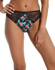 Isla & Evie Leopard Bikini Panty XS / BLACK