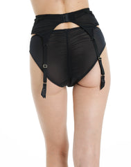 Isla & Evie Black Core Suspender Belt