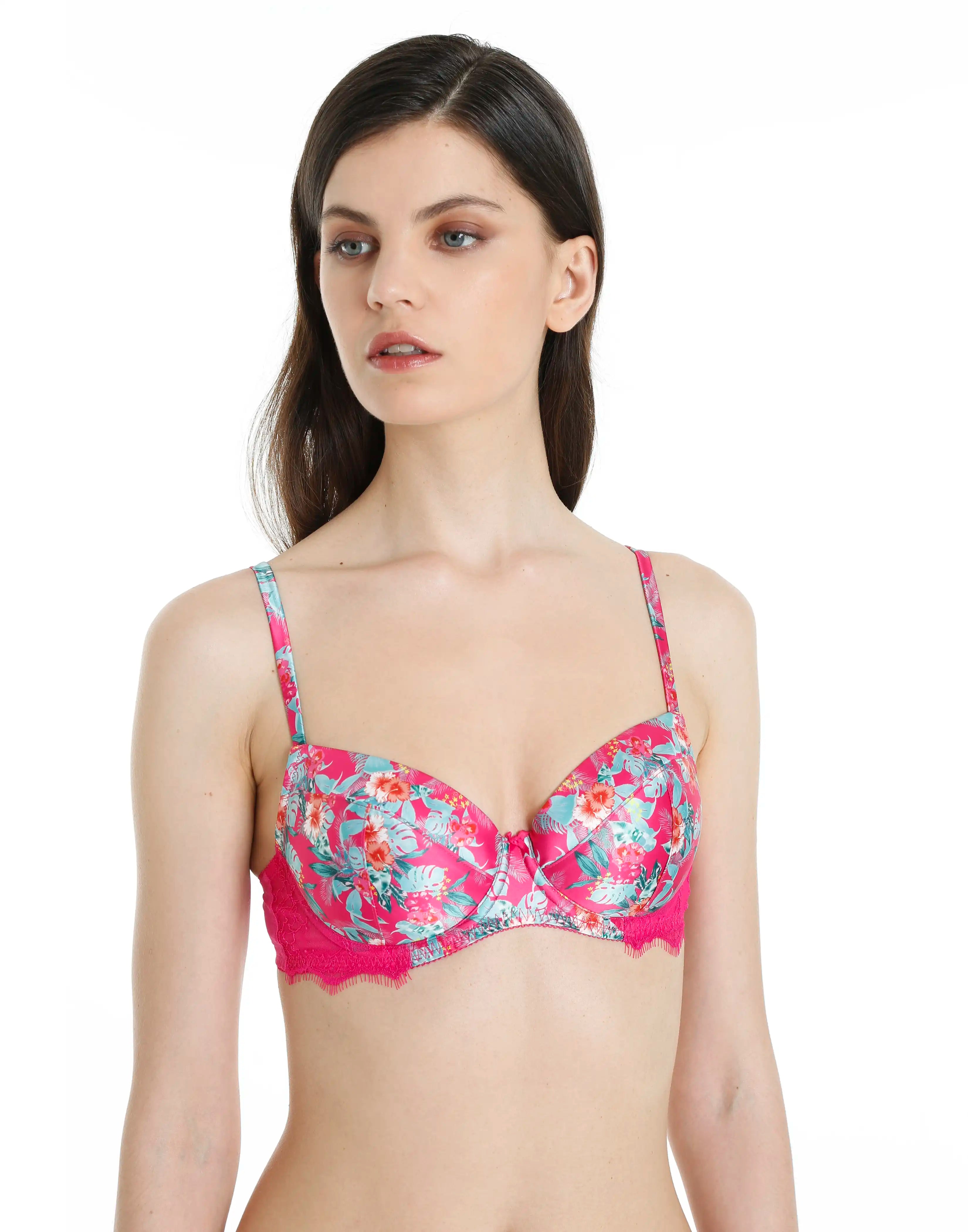 Isla & Evie Coral Balconette Bra 32A / PINK