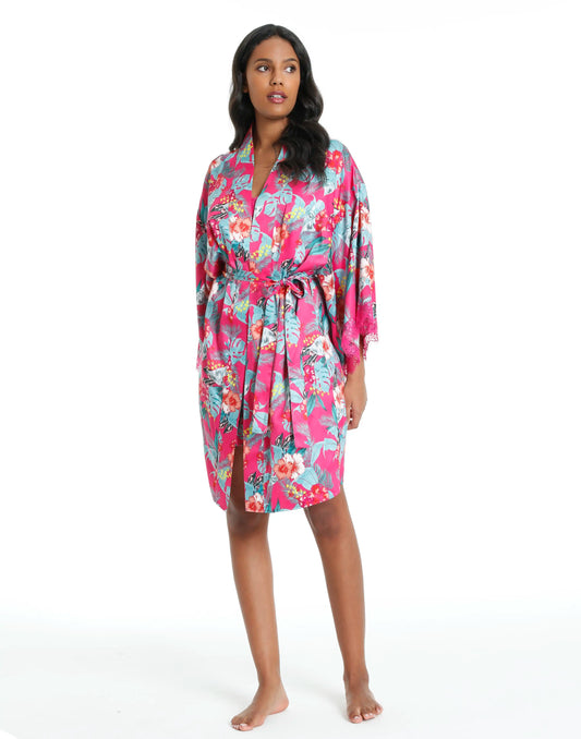 Isla & Evie Coral Robe XS / PINK