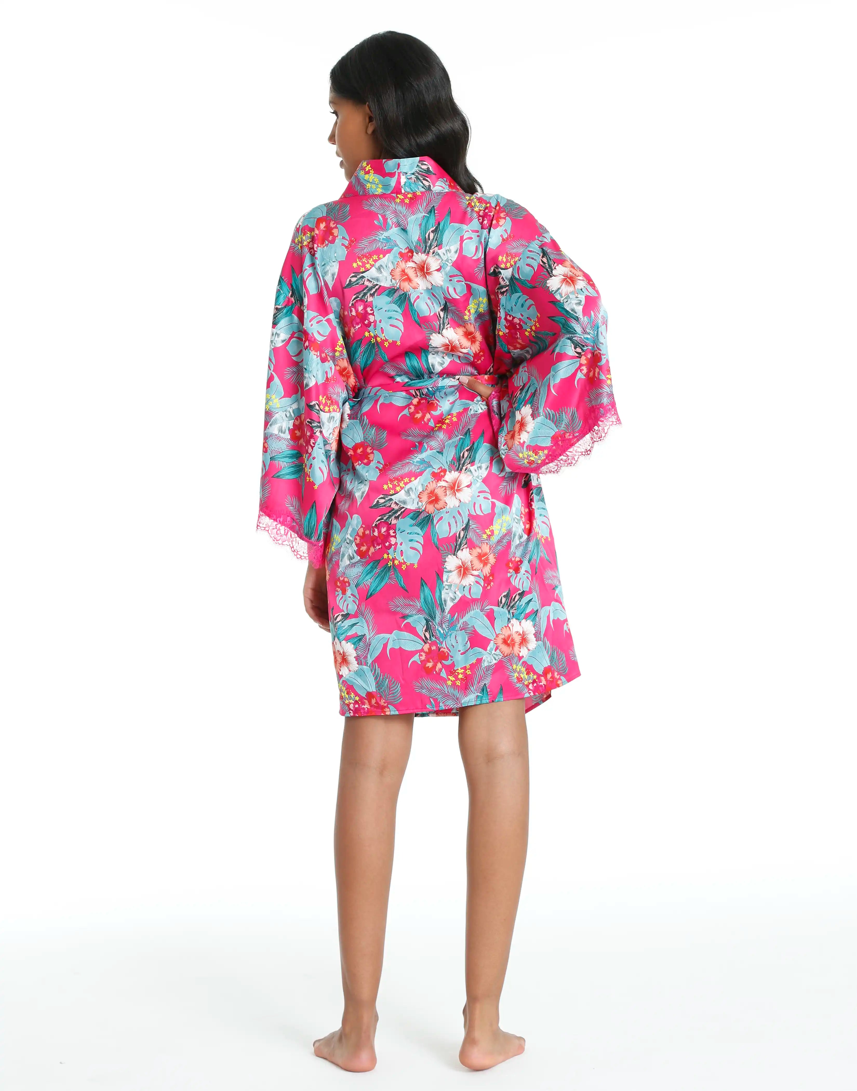 Isla & Evie Coral Robe XS / PINK